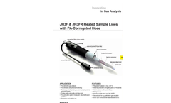 JCT - Model JH3F & JH3FR - Heated Sample Lines with PA-Corrugated Hose - Datasheet