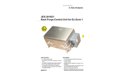 JES-301KE1 Back Purge Control Unit for Ex-Zone 1 Datasheet