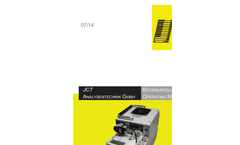 JCT - Model JCC-R / JCC-Q / JCC-P / JCC-L - Gas Conditioning Systems - Manual