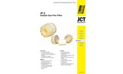 JCT - Model JF-1 - Sample Gas Particulate Filter - Brochure