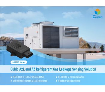 Cubic A2L And A3 Refrigerant Gas Leakage Sensing Solution