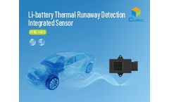 Cubic Li-battery Thermal Runaway Detection Integrated Sensor