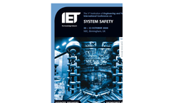 3rd International Conference on System Safety Brochure (PDF 441 KB)