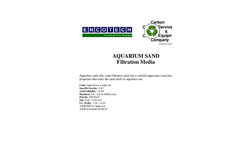 Aquarium Sand Filtration Media Brochure
