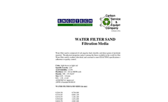 Water Filter Sand Filtration Media Brochure