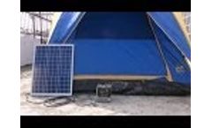 Solar Camping - Solar Electric - Solar Tent Video