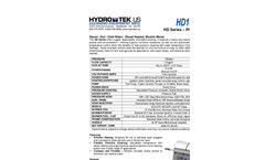 HydroTek - Model HD Series - Compact Portable Electric Powered Diesel Heated Pressure Washers - Brochure