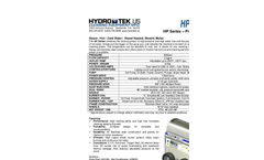HydroTek - Model SC Series - Mobile Wash Skids - Self-Contained Gas Powered Diesel Heated Pressure Washers - Brochure