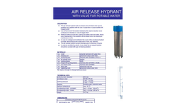 Air Release Hydrant With Valve For Potable Water Brochure