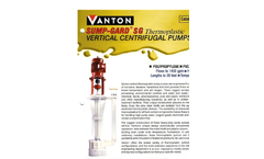 SUMP-GARD - Model SG - Vanton Vertical Thermoplastic Sump Pumps - Brochure