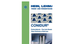 Conidur - Fine Hole Sheets Brochure