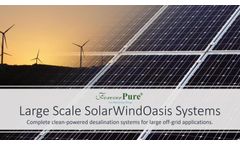 SolarWind Oasis - Large Scale Solar Water Desalination System Presentation - Brochure