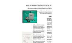 Model AQ-10 - Air Quality Particulate Sensor Broucher