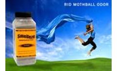 SMELLEZE Natural Moth Ball Odor Remover Deodorizer: 50 lb. Granules Rids Mothball Vapors
