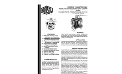 Model 2AAF(H)S(S) Series - Cast Carbon or Stainless Steel Flanged Ports Transfer Valve Brochure