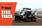 Bobcat Skid Steer Loader with Bobcat Steel Tracks Attachment!- Video