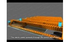 TSS Maintenance : Storm water bmp, plastic underground storm water chamber animation - Video