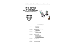 MHL-Series - Heatless Dryer Installation, Operation & Maintenance Manual