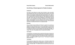 Over-Drilling: A Simple Approach to Problem Avoidance Brochure