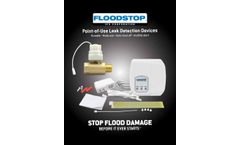 Floodstop Water Heater Kit With 3/4 Inch NPT MIP x FIP Valve - Brochure