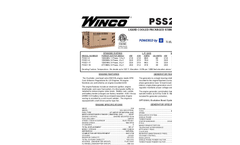 Model PSS21 - Emergency Electrical Power Generator Brochure