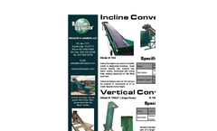 Model 143 - Incline Conveyor Brochure