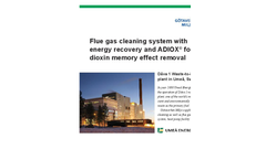 Flue Gas Cleaning System With Energy Recovery and ADIOX for Dioxin Memory Effect Removal Brochure