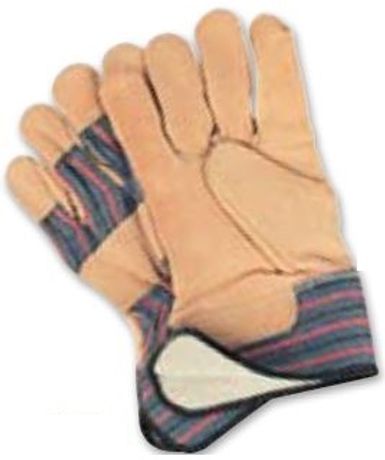 Model SM - Grain Cowhide Fitters Cotton Fleece-Lined Gloves