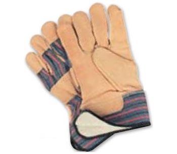 Model SM - Grain Cowhide Fitters Cotton Fleece-Lined Gloves