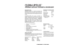 Clean-Up Plus Organic Solvent Cleaner & Degreaser Brochure