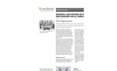 Application Note - Integral Leak Testing Of Insulated Switchgears For SF6 Emissions