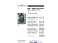 Carry-Over Testing On Ventilation Heat Recovery Units - Application Note