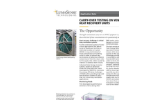 Carry-Over Testing On Ventilation Heat Recovery Units - Application Note