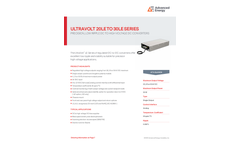 Ultravolt 20LE TO 30LE Series Precision, Low Ripple DC To High Voltage DC Converters - Data Sheet
