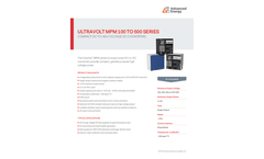 Ultravolt MPM 100 TO 500 Series Compact DC to High Voltage DC Converters - Data Sheet