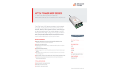 Hitek Power MSP Series Ultra-Low Ripple, Multi-Purpose Mass Spectrometry Power Supply Modules - Datasheet