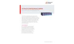 HV Rack Configurable Series Rack Mount High Voltage Power System - Data Sheet
