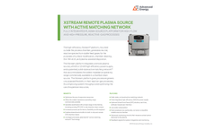 XSTREAM Remote Plasma Source with Active Matching Network - Data Sheet