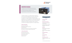 MIKRON M340 Portable, Sub-Zero Temperature Blackbody Calibration Source - Data Sheet