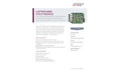 LUXTRON M924 Utility Module - Data Sheet