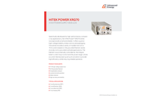 Hitek Power XRG70 X-Ray Power Supply Modules - Brochure