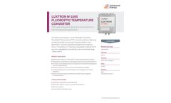 Luxtron FluorOptic - Model M-1000 - Fiber Optic Temperature Sensors - Brochure