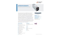 Advanced - Model Artesyn - DS3000TE Series - 3000 W Front End AC-DC Power Supplies System - Brochure