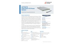 Advanced Energy - Model Artesyn - ORv3 - Power Supply Unit (PSU) - Brochure