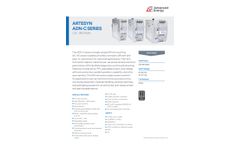 Advanced Energy - Model Artesyn - ADN-C Single Phase Series - Din Rail Mounting Single-Phase AC-DC Power Supplies System - Brochure