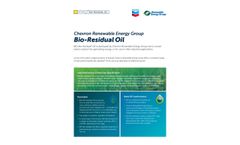 Bio-Residual Oil - Fact Sheet