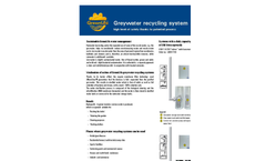 Greywater Recycling System Brochure