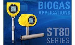 FCI ST80 Thermal Flow Meter Optimized for Biogas Applications