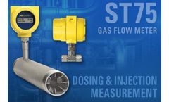 Compact Thermal Flow Meter Accurately Measures Gas for Dosing, Injection & Other Applications