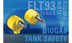 Biogas Storage Tank’s Safety Valve Does its Job with Help from Thermal Flow Switch